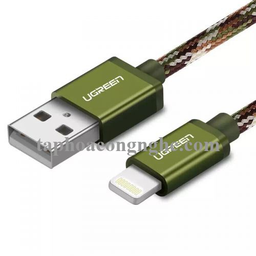 Ugreen 40875 0.5M màu Xanh Cáp Lightning sạc + truyền dữ liệu cho iPhone US199 30040875